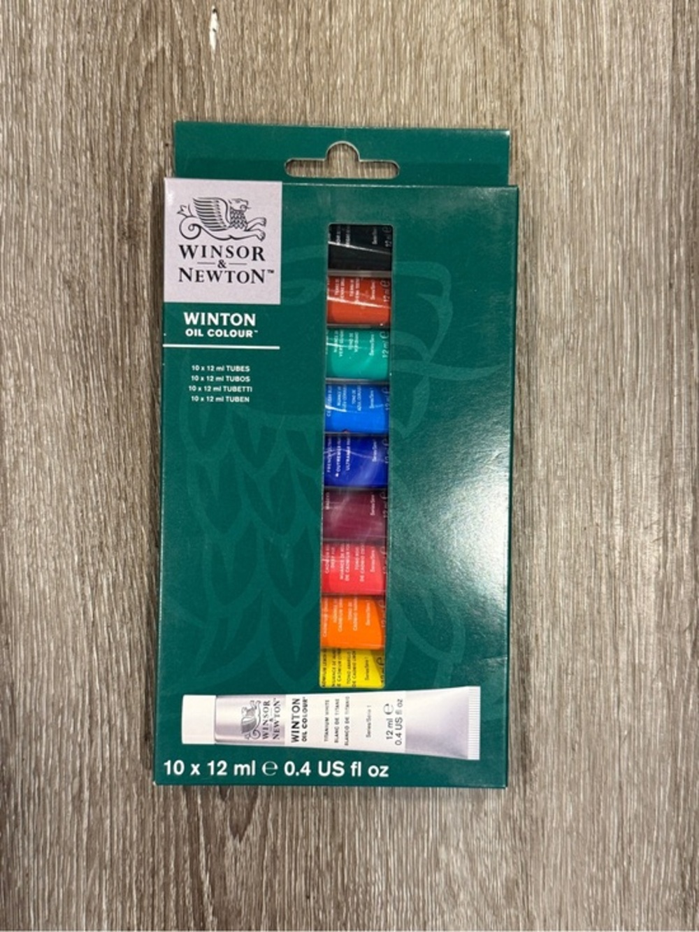 Winsor & Newton Winton Oil Colour Paint Set 10 x 12ml Tubes New